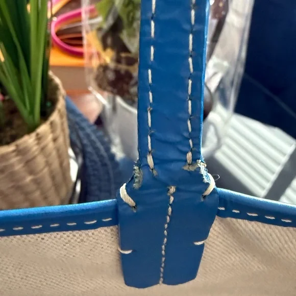 Goyard Blue Monogram Tote - Picture 11 of 16